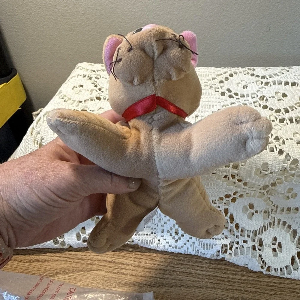 VINTAGE Tonka Pound Purries ORANGE‎ TABBY CAT KITTEN Plush STUFFED ANIMAL Toy